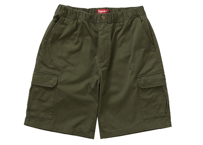 Supreme Cargo Work Short オリーブ - ショートパンツ