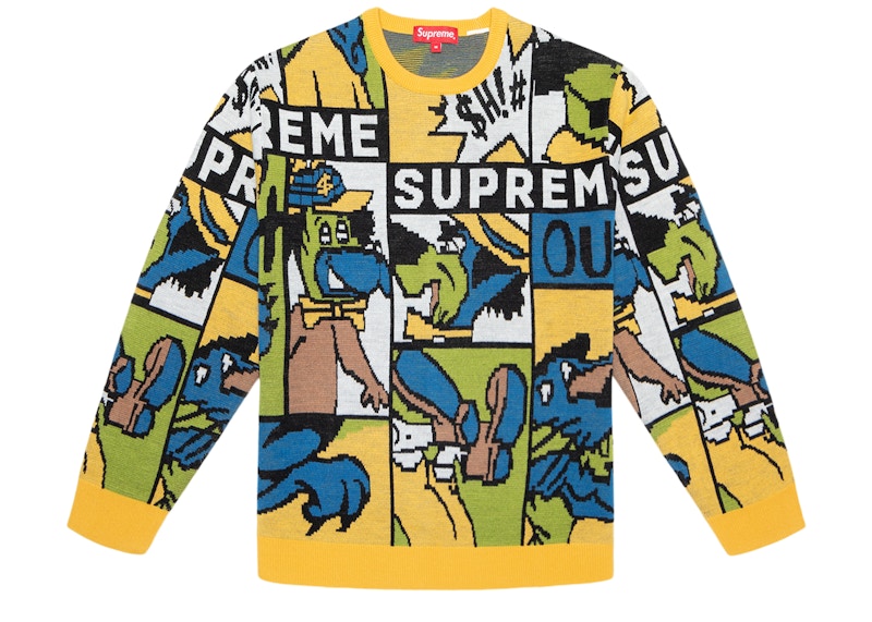 SUPREME Cartoon Sweater カートゥーンセーター Lサイズ-