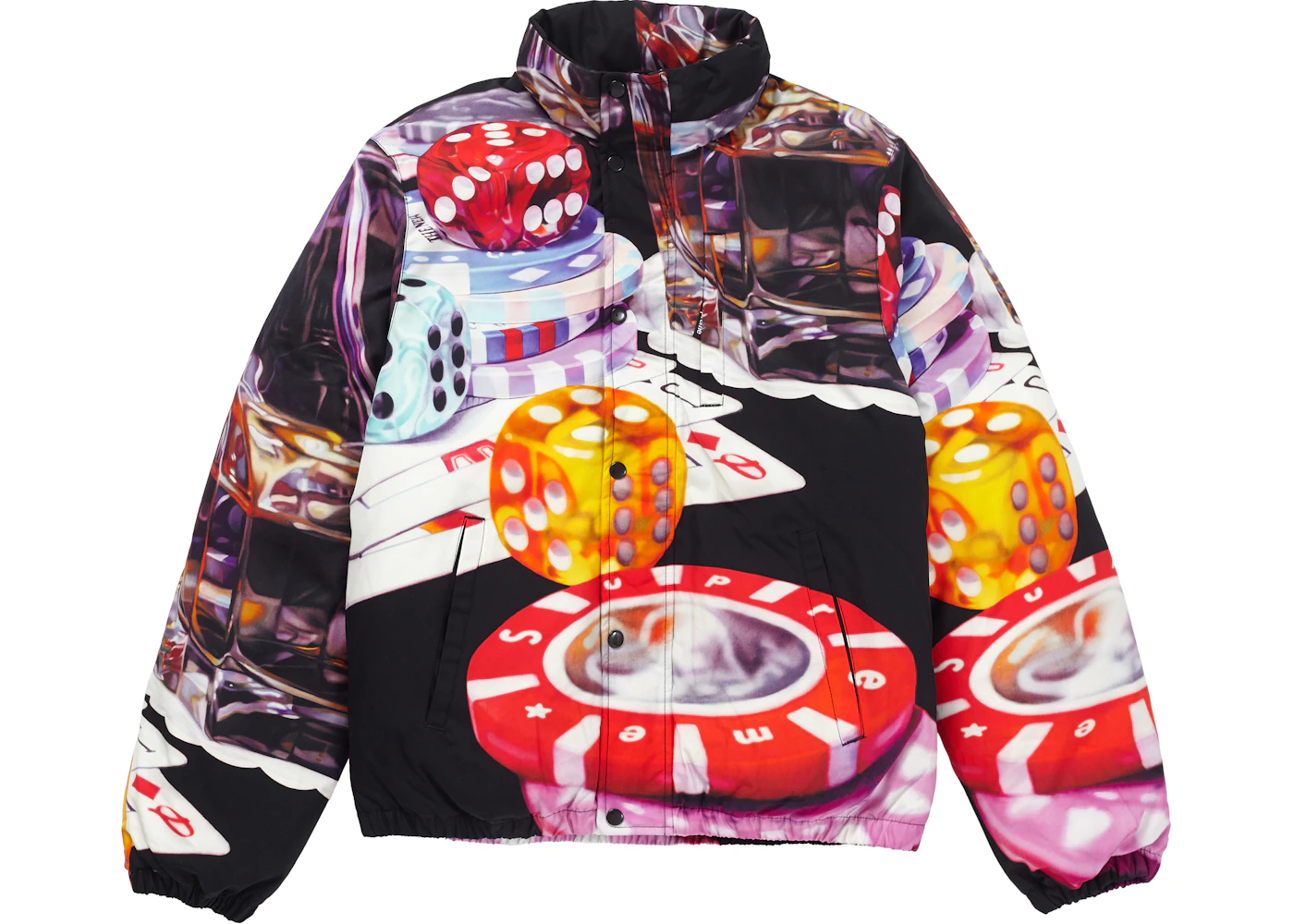 Supreme Casino Down Jacket Black Men's FW18 US - Main Image