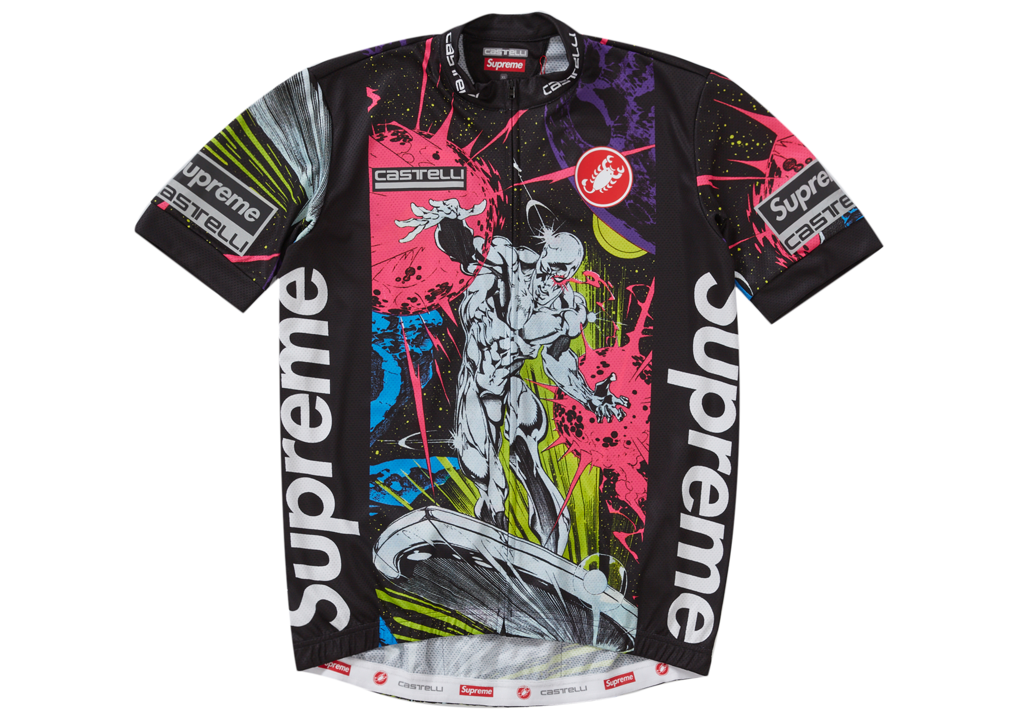 Supreme Castelli Silver Surfer Cycling Jersey Multicolor Men's