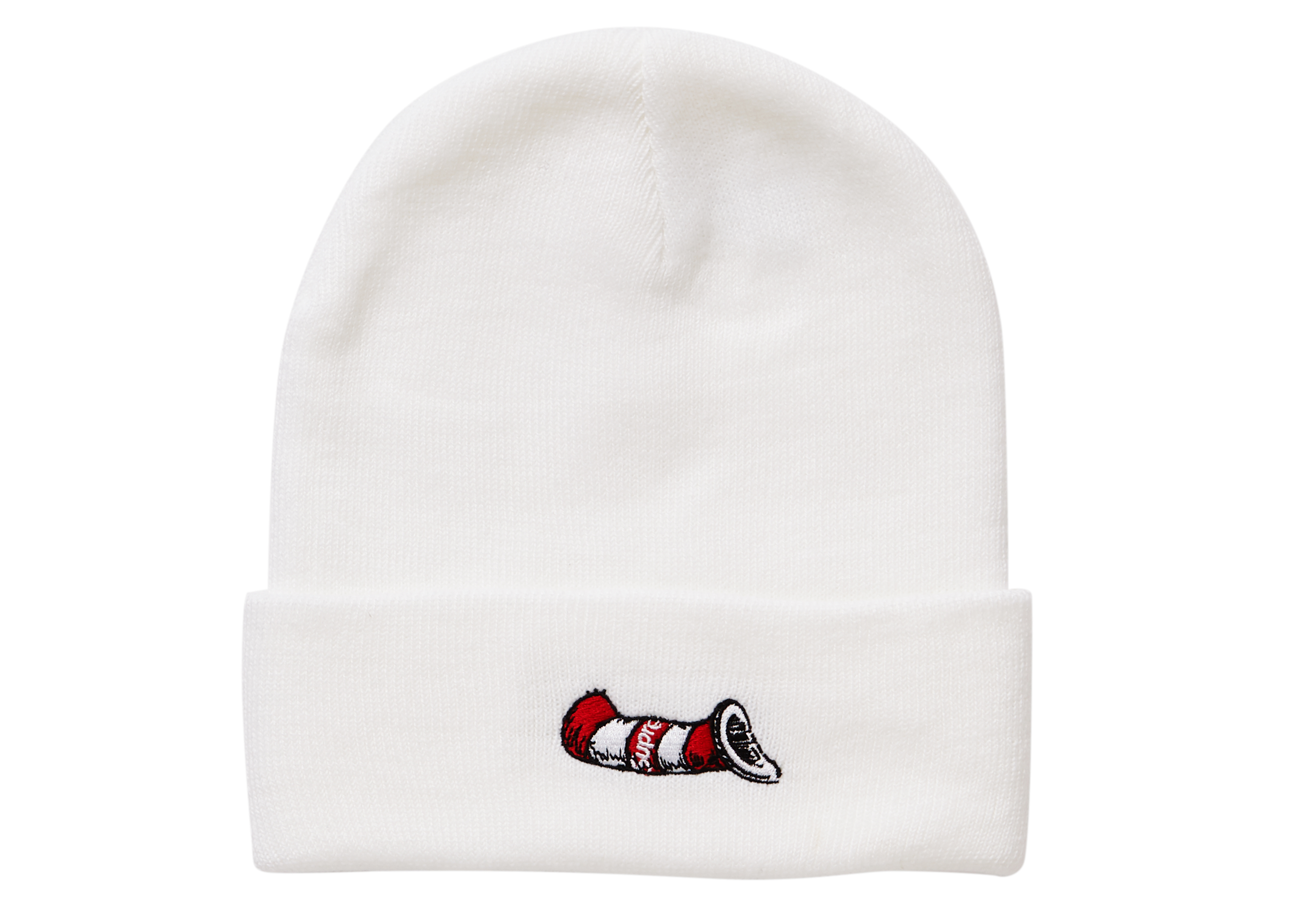 Supreme Cat in the Hat Beanie White - FW18 - US