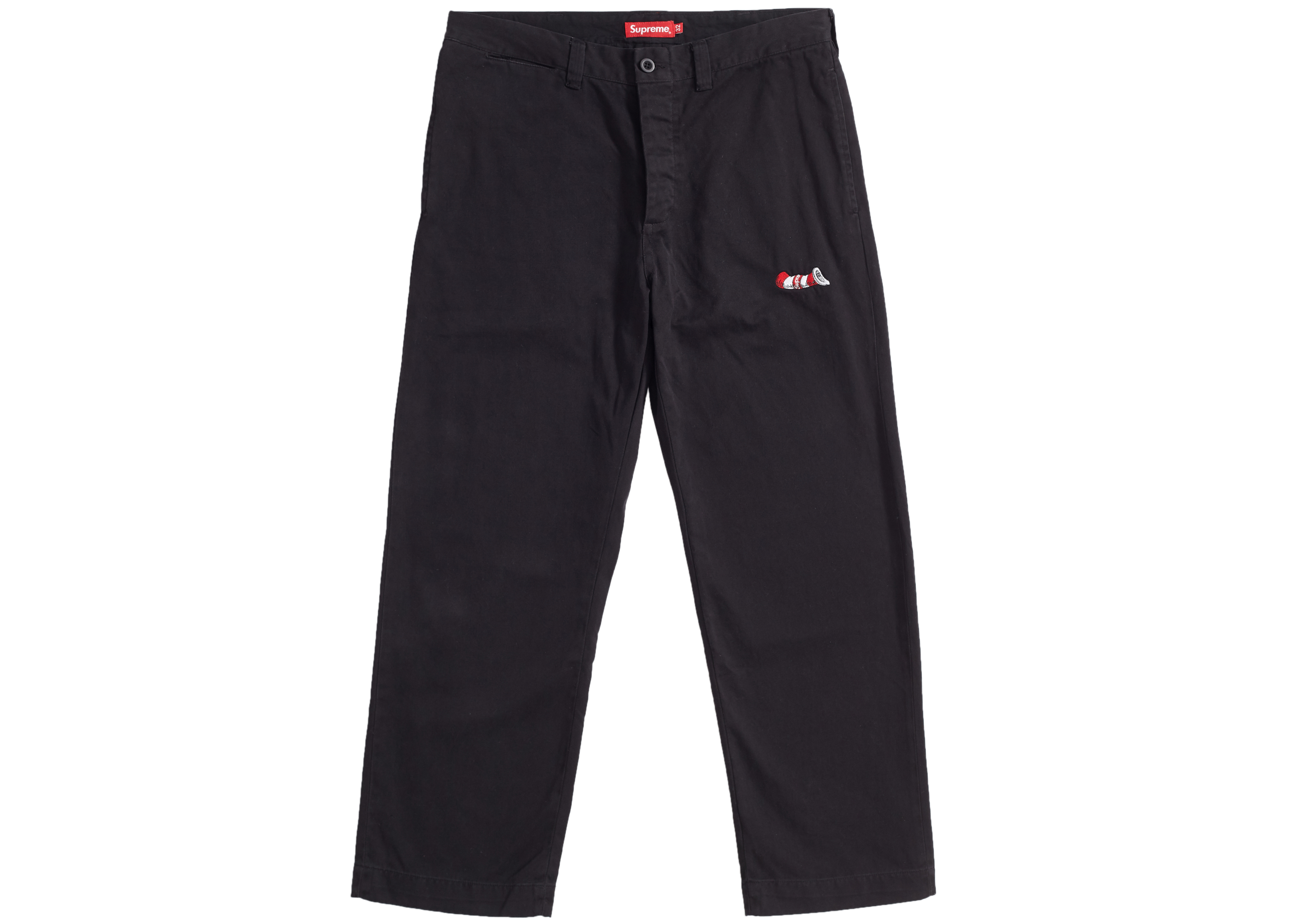 Supreme Cat in the Hat Chino Pant Black Men's - FW18 - US