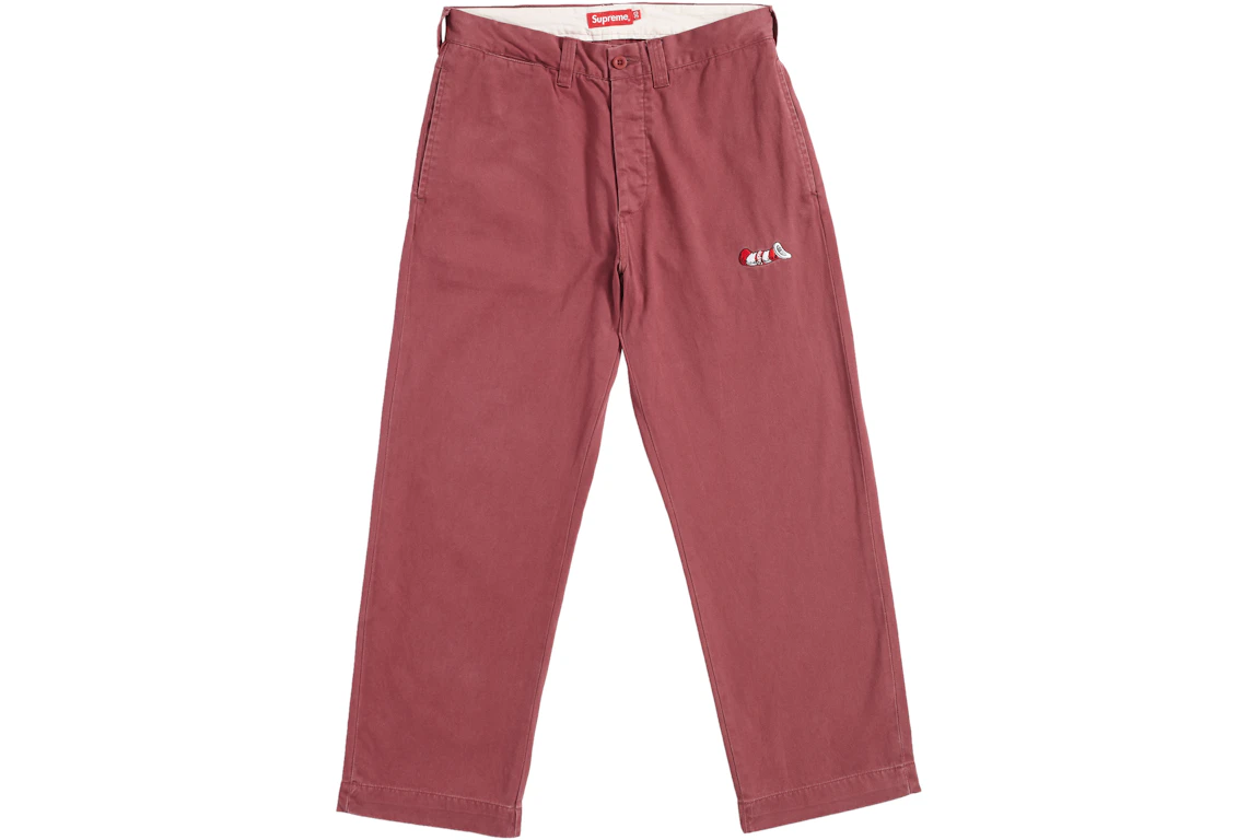 Supreme Cat in the Hat Chino Pant Burgundy