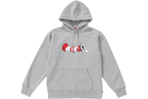 Supreme Felpa con cappuccio Cat in the Hat Grigio mélange Uomo