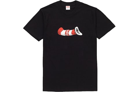 Supreme Cat in the Hat Tee Black Men's FW18 US - Main Image