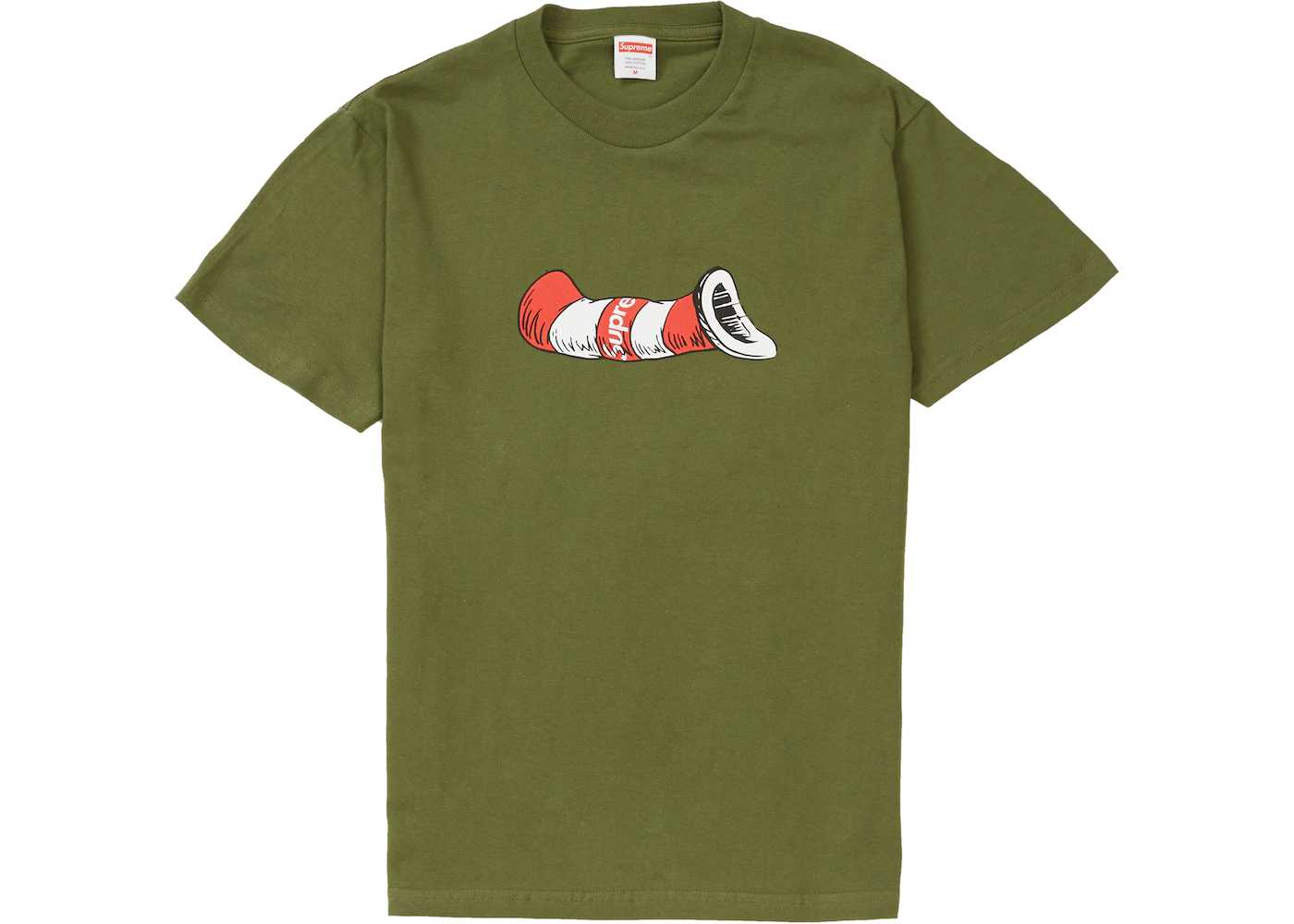 Supreme Cat In The Hat Tee Olive Fw18