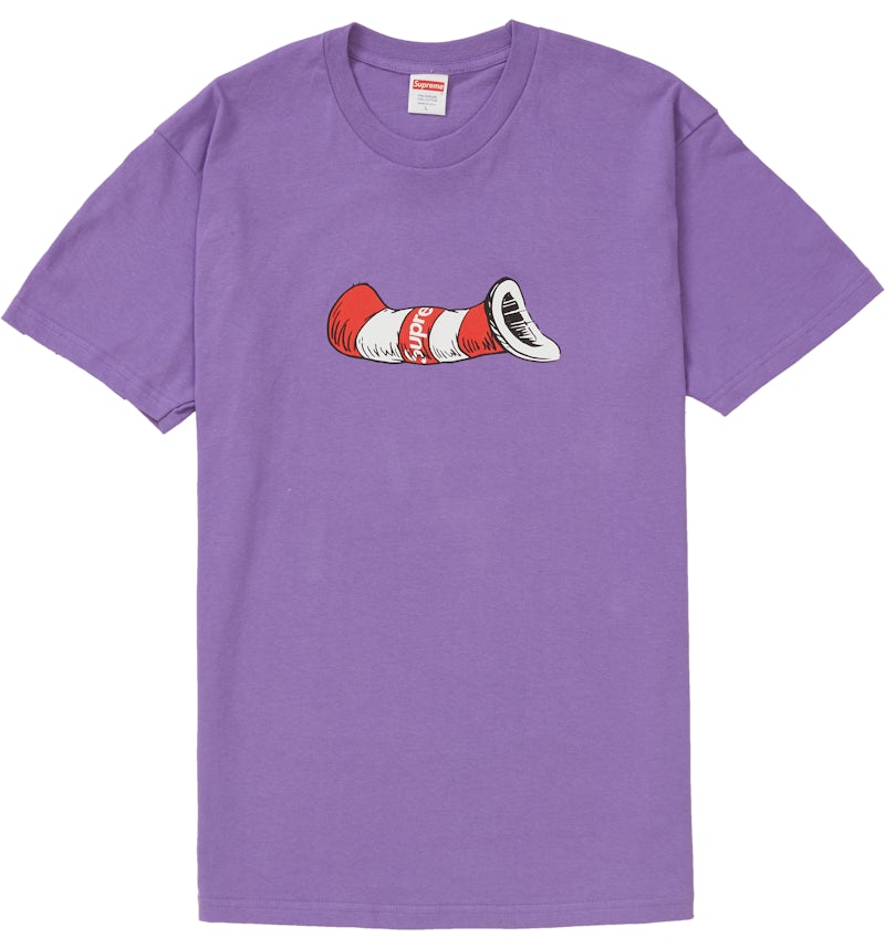 Supreme Cat in the Hat Tee Purple Men's FW18 US