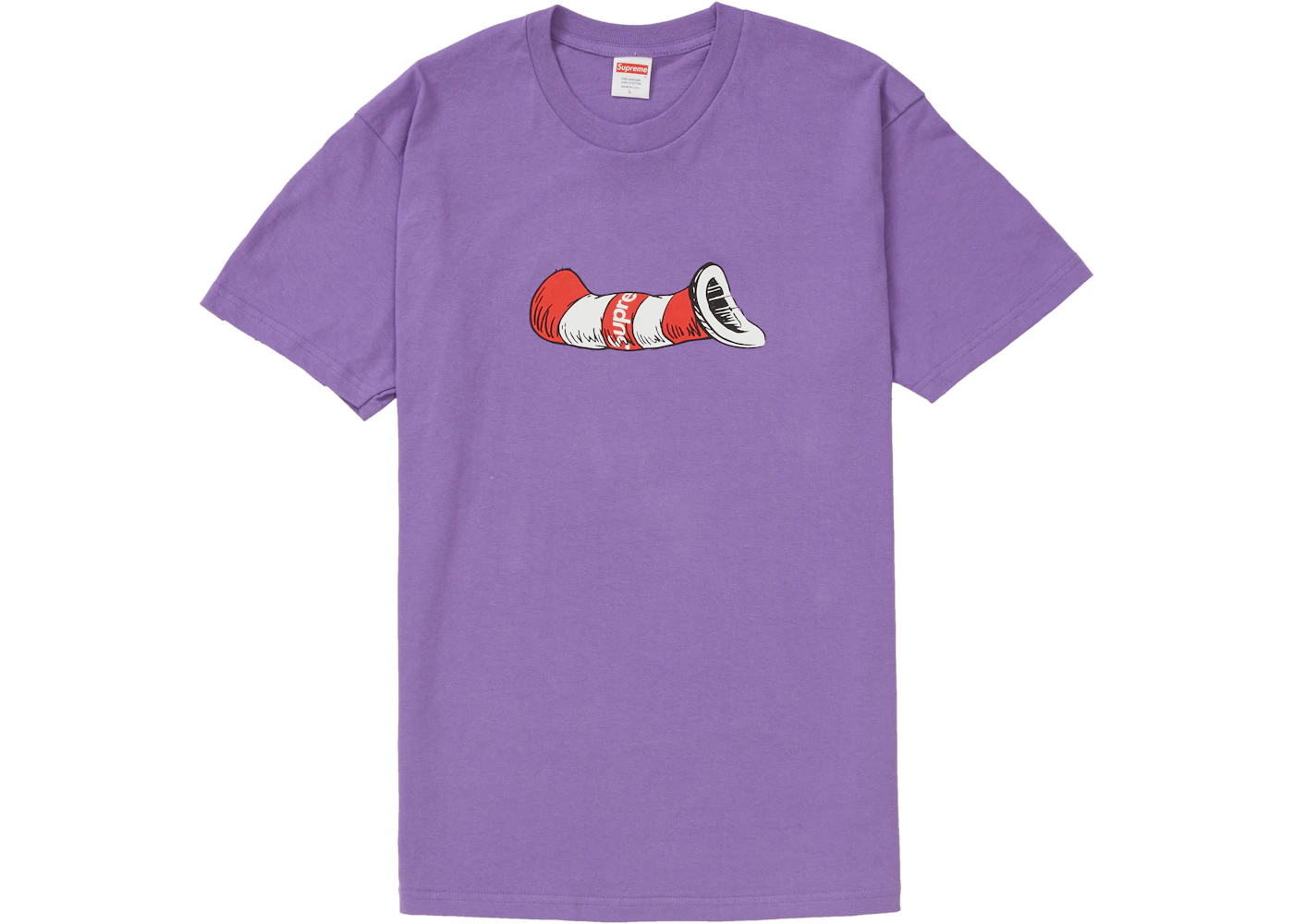 Mens Tshirts Supreme Cat In The Hat Shirt Supreme Cat In The Hat