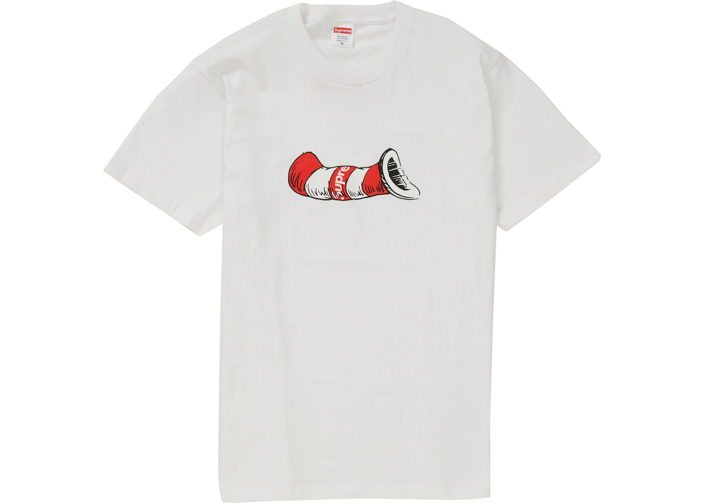Supreme Cat in the Hat Tee White Men's FW18 US