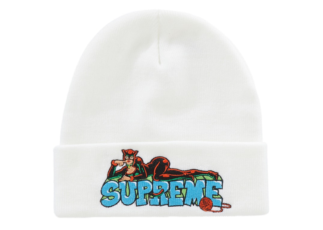 Pre-owned Supreme Catwoman Beanie White