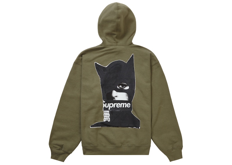 Supreme Catwoman Hooded Sweatshirt Light Olive