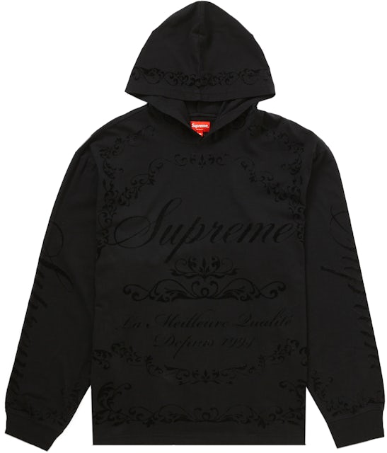 Supreme Hooded 2 Two Tone MEDIUM SIZED Top/hoodie Blue & Black