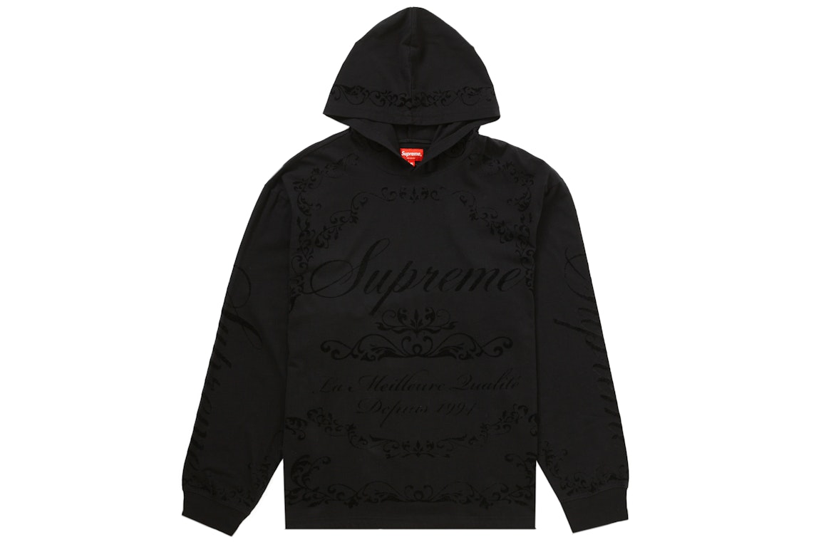 Pre-owned Supreme Celebre Hooded L/s Top Black