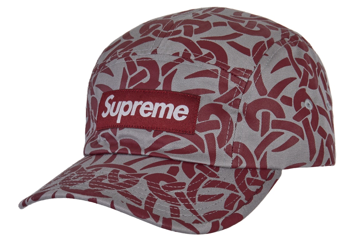Pre-owned Supreme Celtic Knot Camp Cap Grey