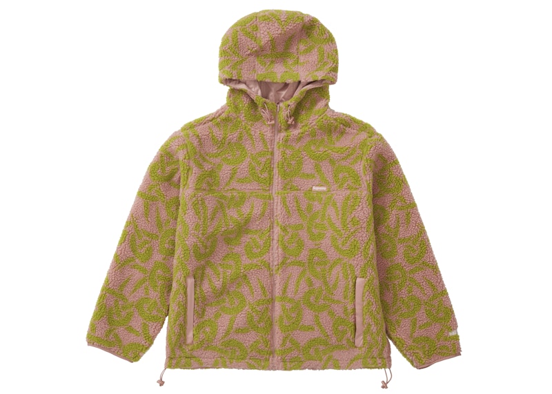 Supreme Celtic Knot Reversible WINDSTOPPER Fleece Hooded Jacket Dusty Pink