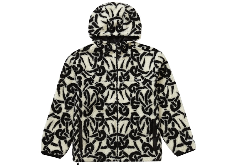 Supreme Celtic Knot Reversible WINDSTOPPER Fleece Hooded Jacket Stone