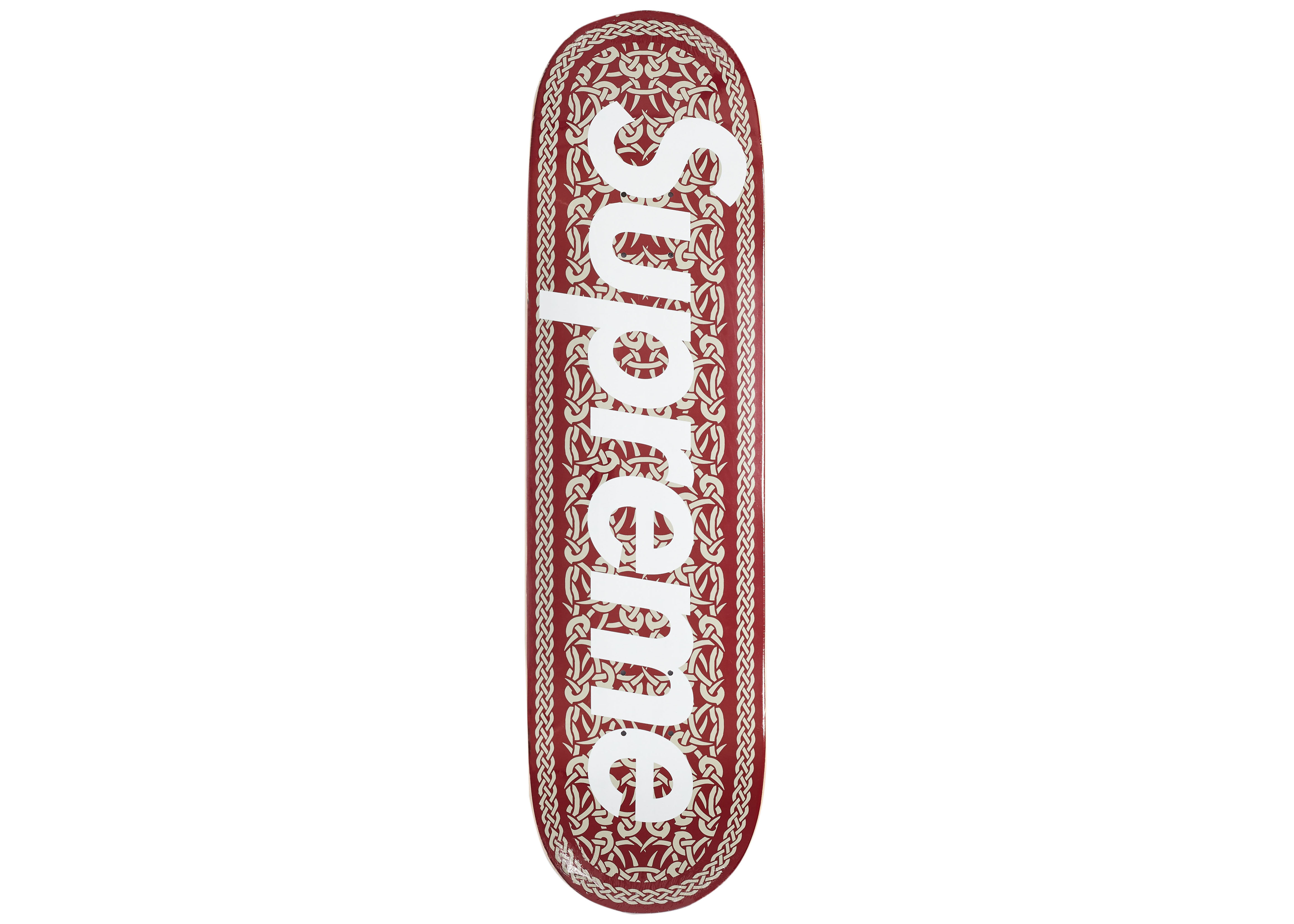 Supreme Celtic Knot Skateboard Deck Red