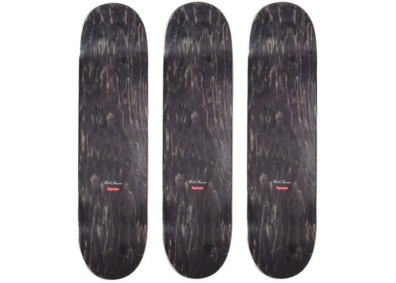 Supreme Celtic Knot Skateboard Deck Set Black/Red/Blue - FW21 - US