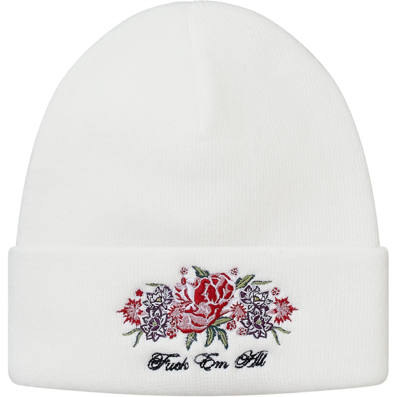 Supreme Centerpiece Beanie White - FW17 - US