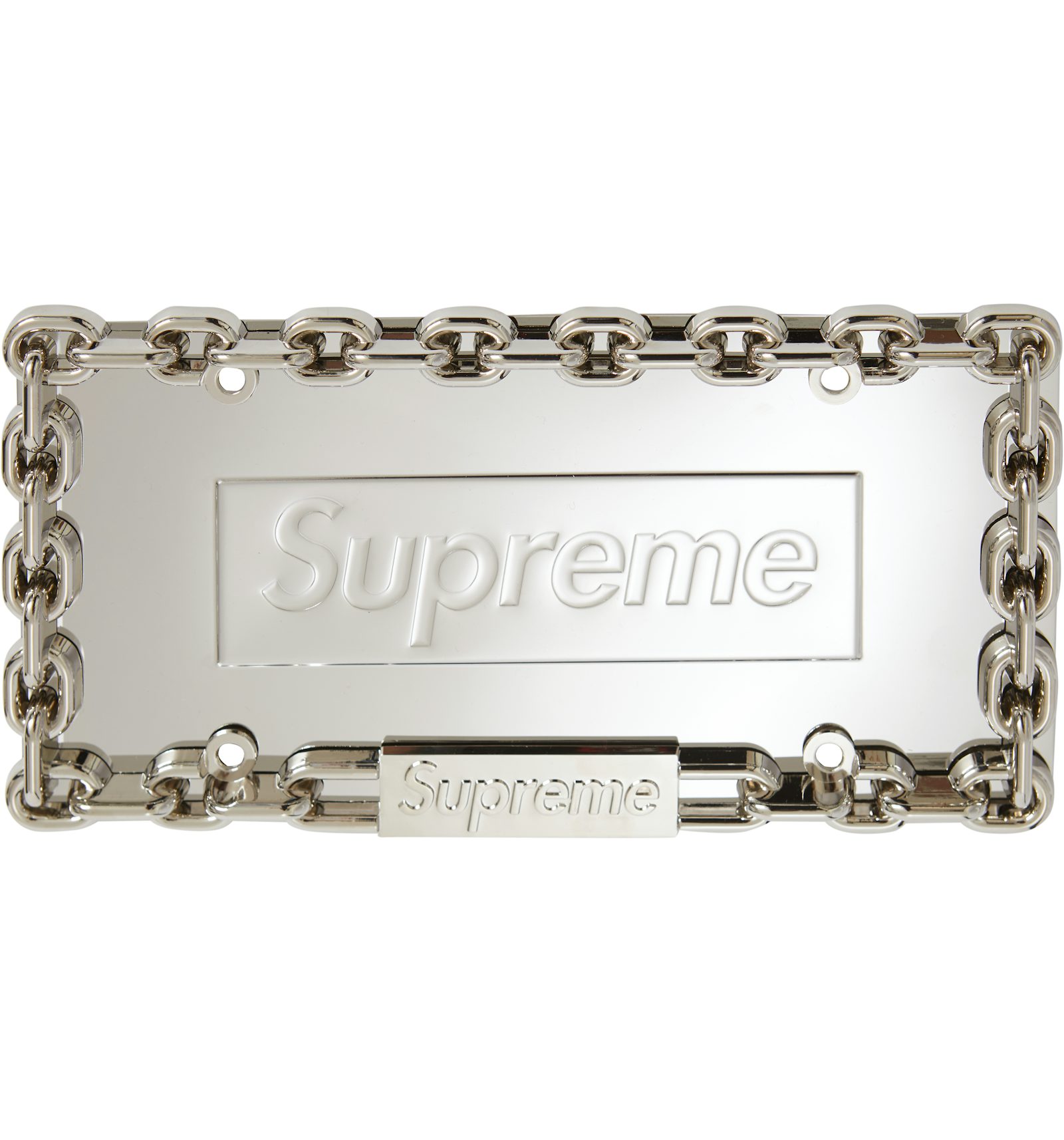 Supreme license plate gold Clearance
