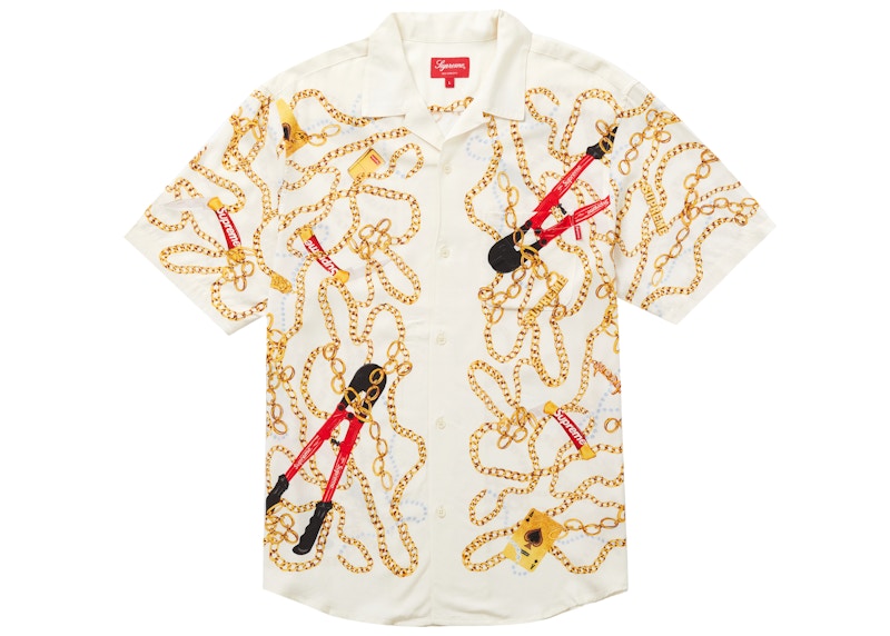 Supreme Chains Rayon S/S Shirt White