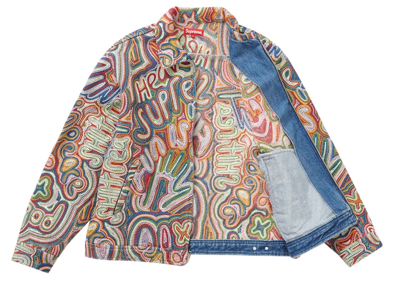 Supreme Chainstitch Denim Jacket Multicolor Men's - SS22 - US