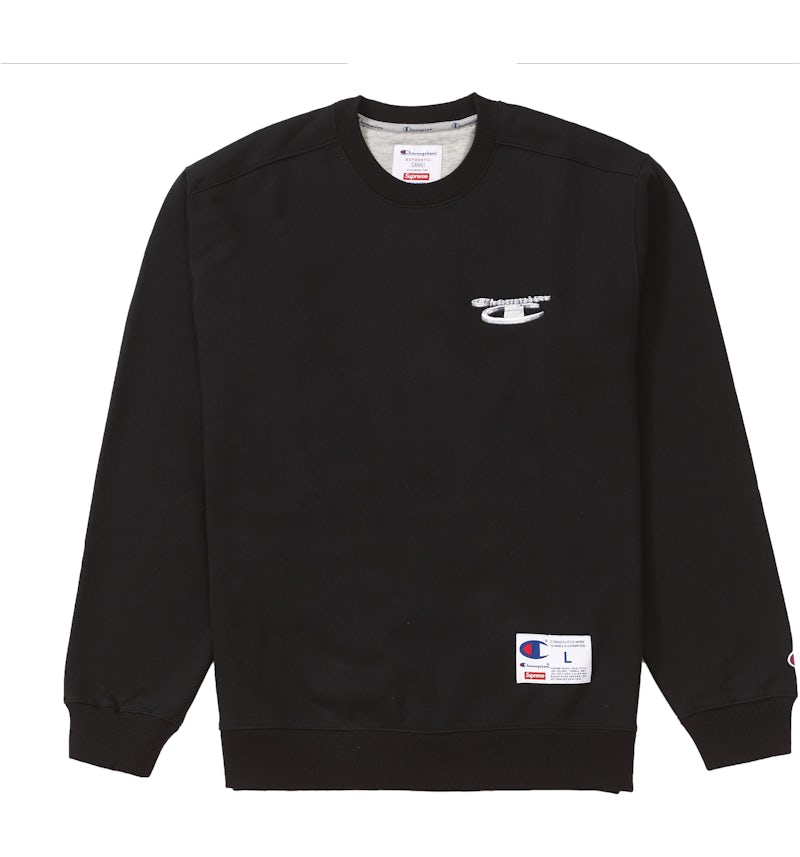 Metallic Crewneck Supreme X Champion Fw18 Buy Supreme Champion