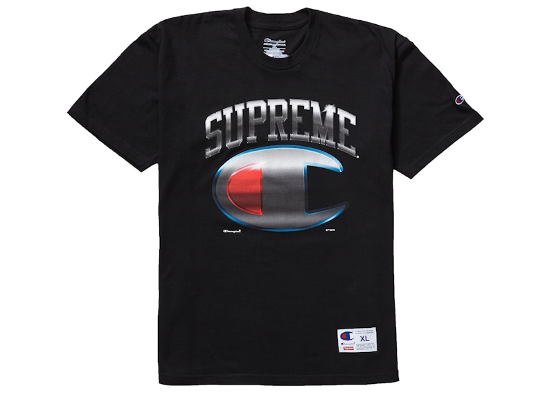 Supreme Champion Chrome S/S Top Black Men's - SS19 - US