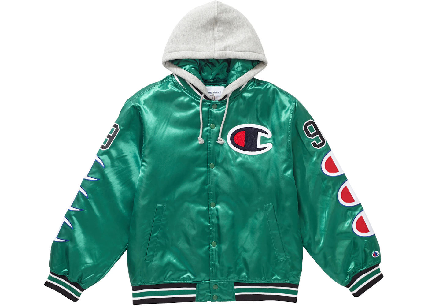 Supreme champion hooded satin varsity jacket Clearance