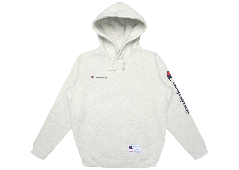 Supreme Champion Hooded Sweatshirt Grey Men's - FW16 - US