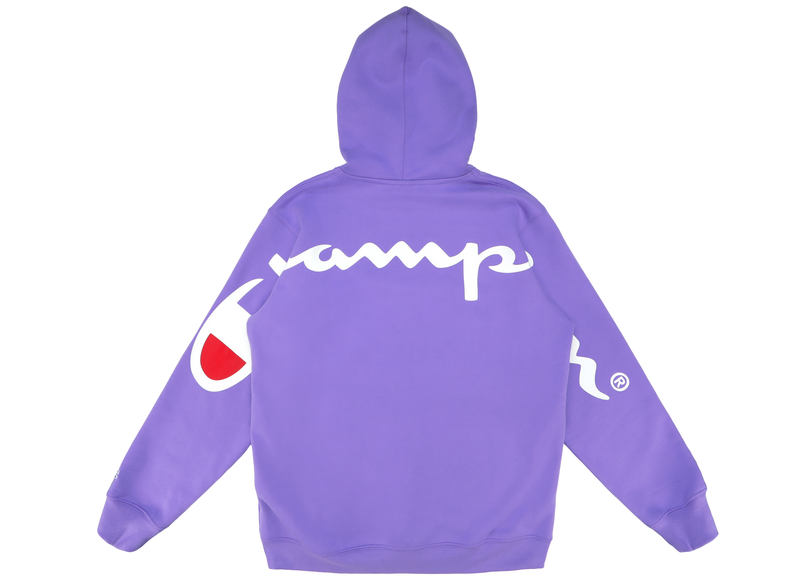 Supreme Champion Hooded Sweatshirt (SS18) Light Purple Men's 