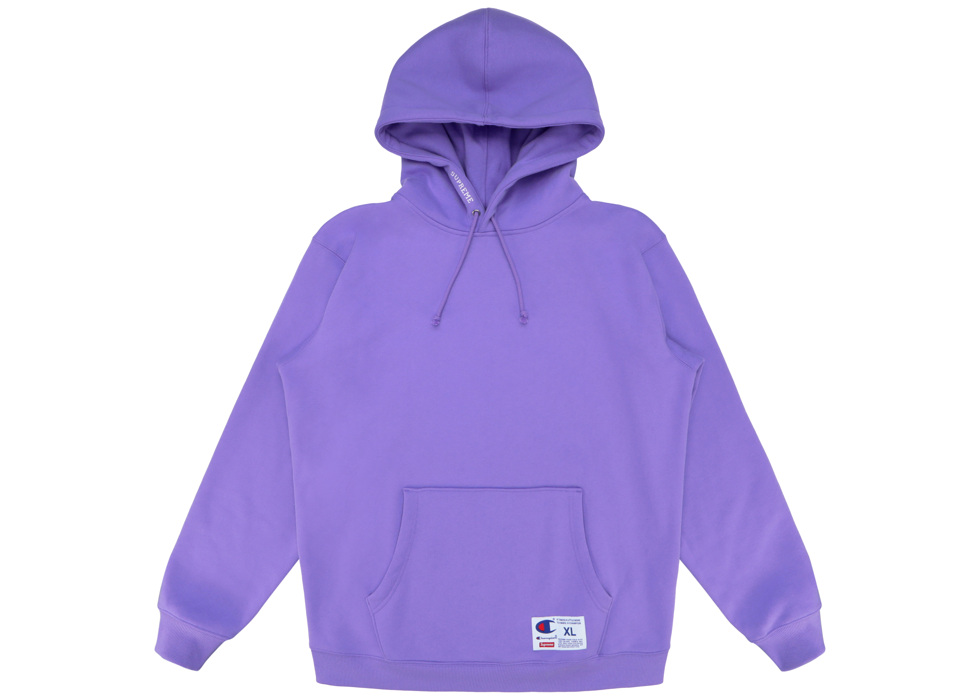 Supreme Champion Hooded Sweatshirt (SS18) Light Purple Men's