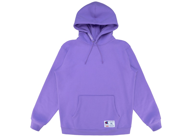 Supreme Champion Hooded Sweatshirt SS18 Light Purple