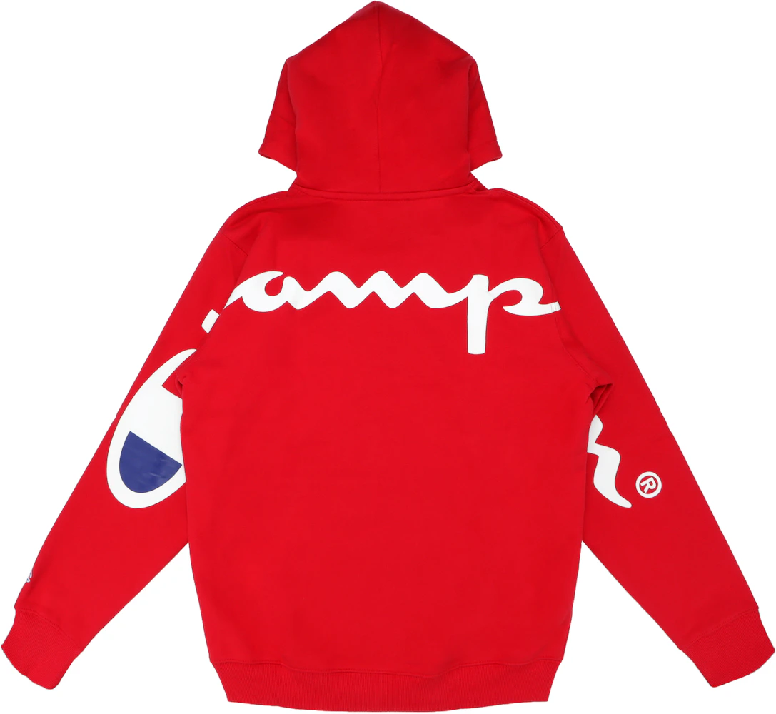 Supreme Champion Hooded Sweatshirt (SS18) Red Men\'s - SS18 - US