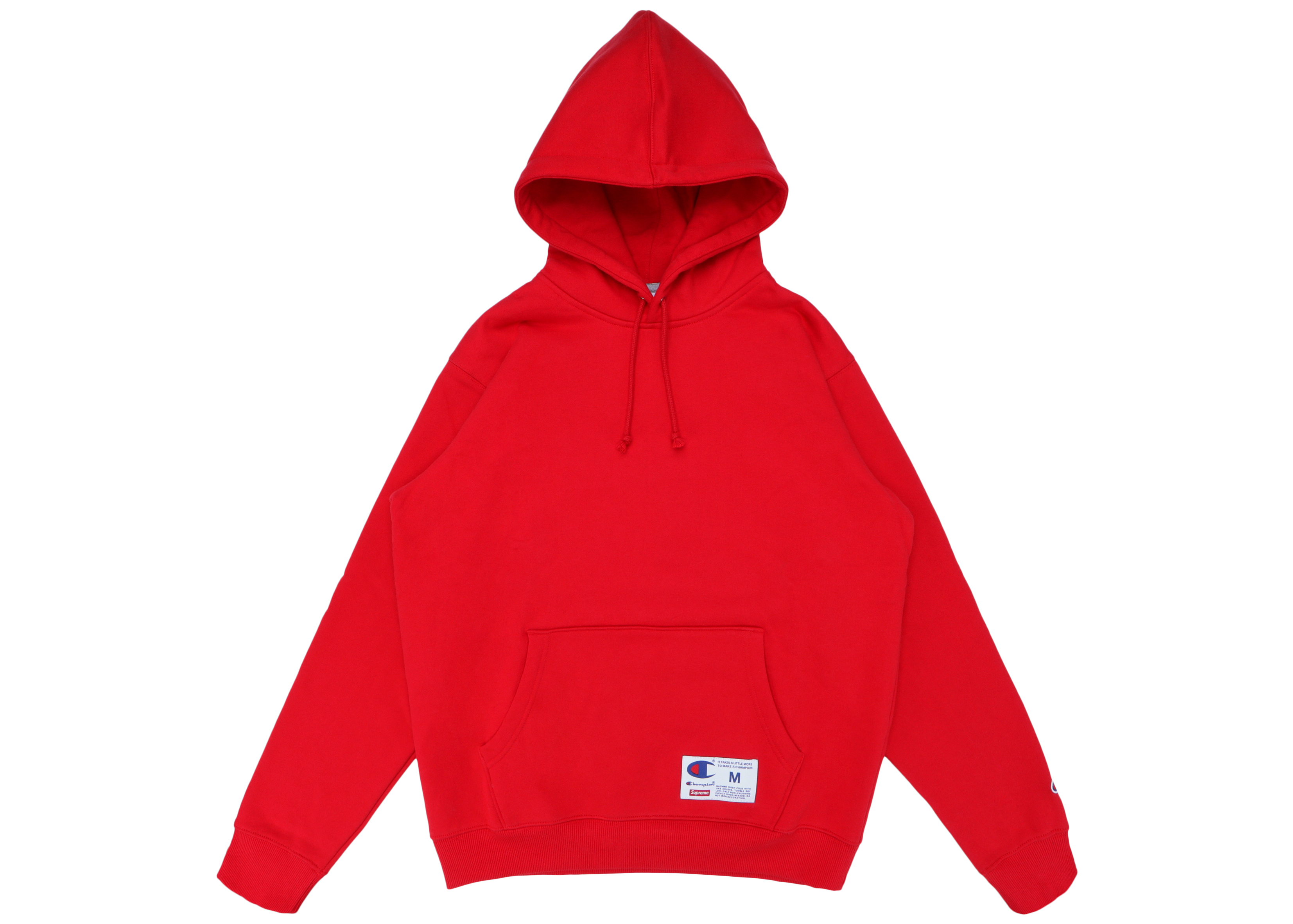 Supreme Champion Hooded Sweatshirt (SS18) Red - SS18 - US