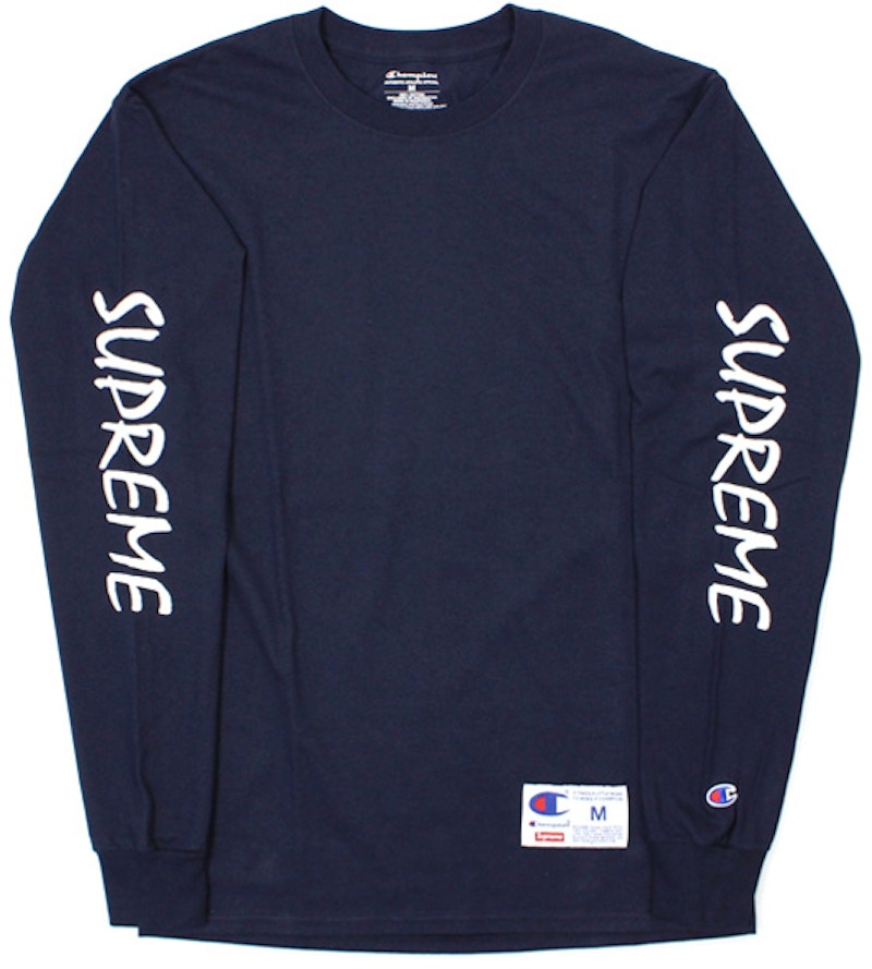 Supreme Champion LS Tee Navy - SS16 Men's - US