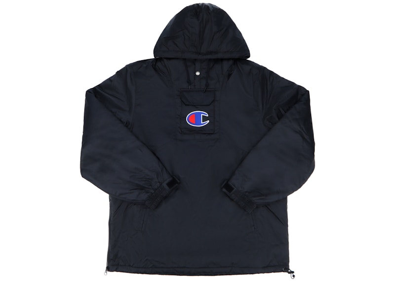 Champion supreme hot sale hoodie black