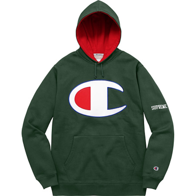 Supreme champion 2025 satin logo hoodie