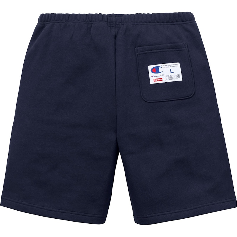 Supreme Champion Sweatshort Navy メンズ - SS18 - JP