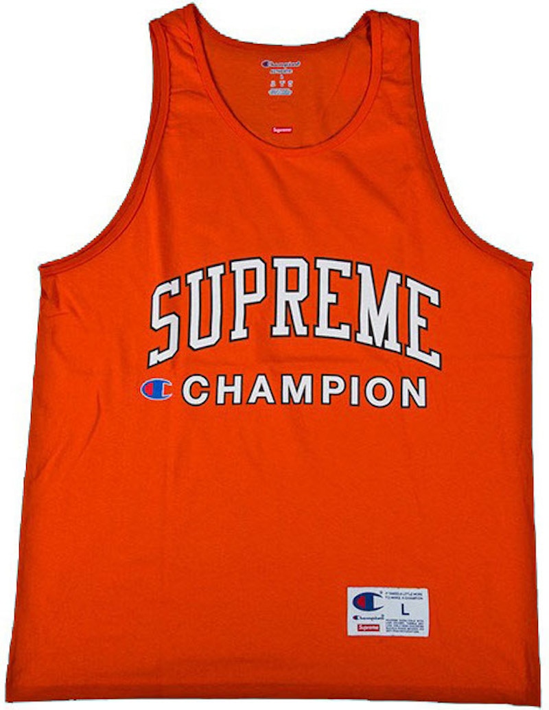 Supreme Champion Tank Top Orange Men's - SS17 - US