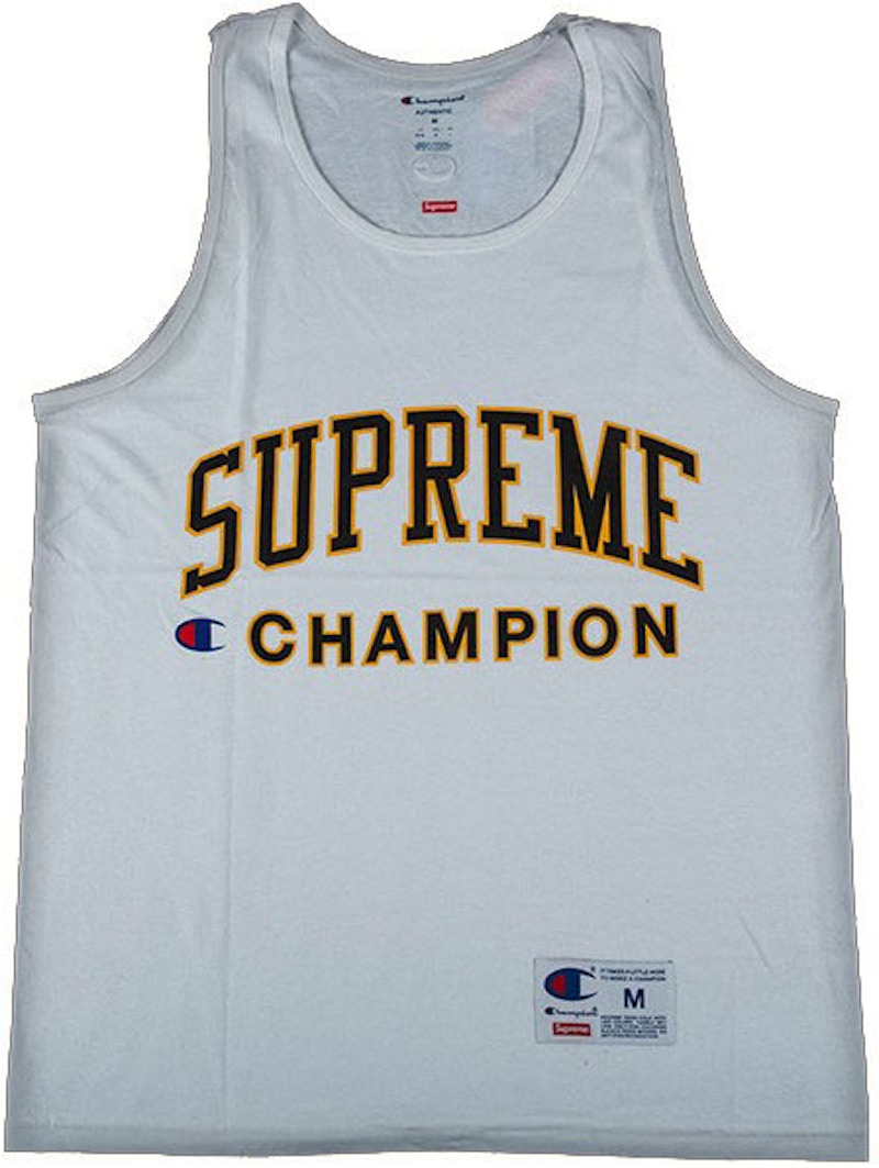 champion white tank top