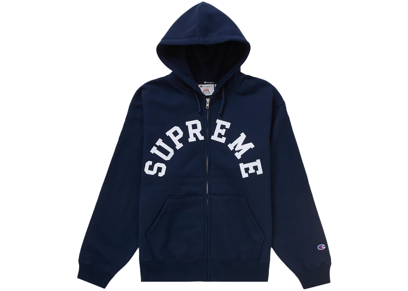 Logo Hoodie Supreme Champion Blue Hoodie Supreme Champion Zip Up