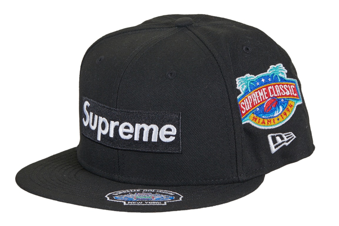 Pre-owned Supreme Championships Box Logo New Era Fitted Hat Black