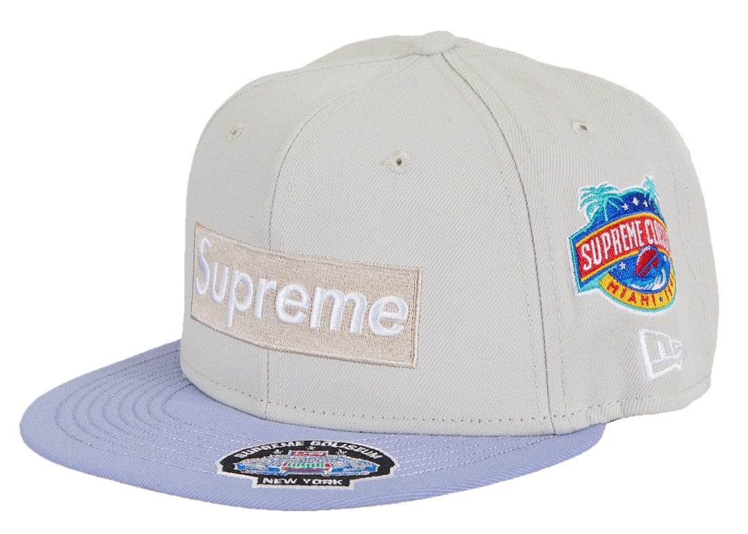 Pre-owned Supreme Championships Box Logo New Era Fitted Hat Light Grey