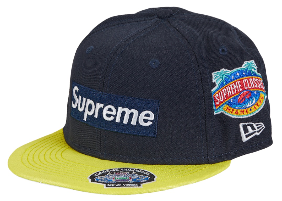 Pre-owned Supreme Championships Box Logo New Era Fitted Hat Navy