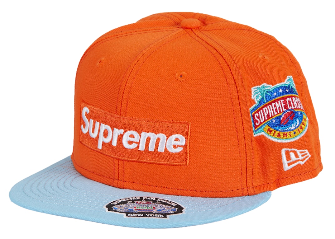 Pre-owned Supreme Championships Box Logo New Era Fitted Hat Orange
