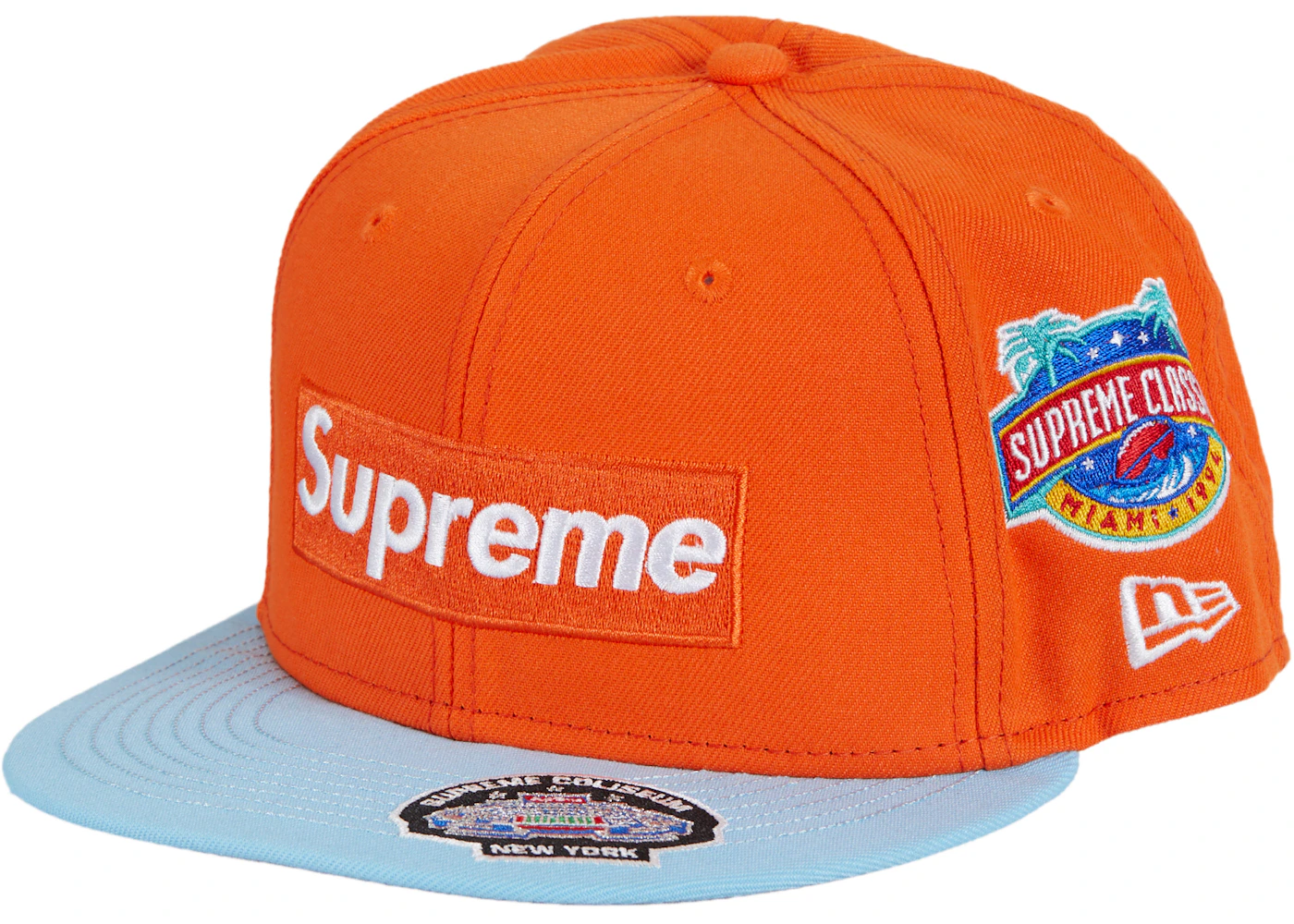 New Era Supreme Orange Cap Supreme X New Era Box-logo Beanie
