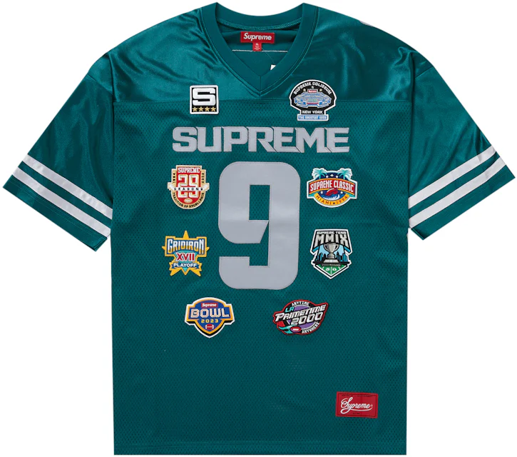 Supreme Championships Embroidered Football Jersey Dark Teal Men's - FW23 -  US