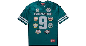 Supreme Championships Embroidered Football Jersey Dark Teal