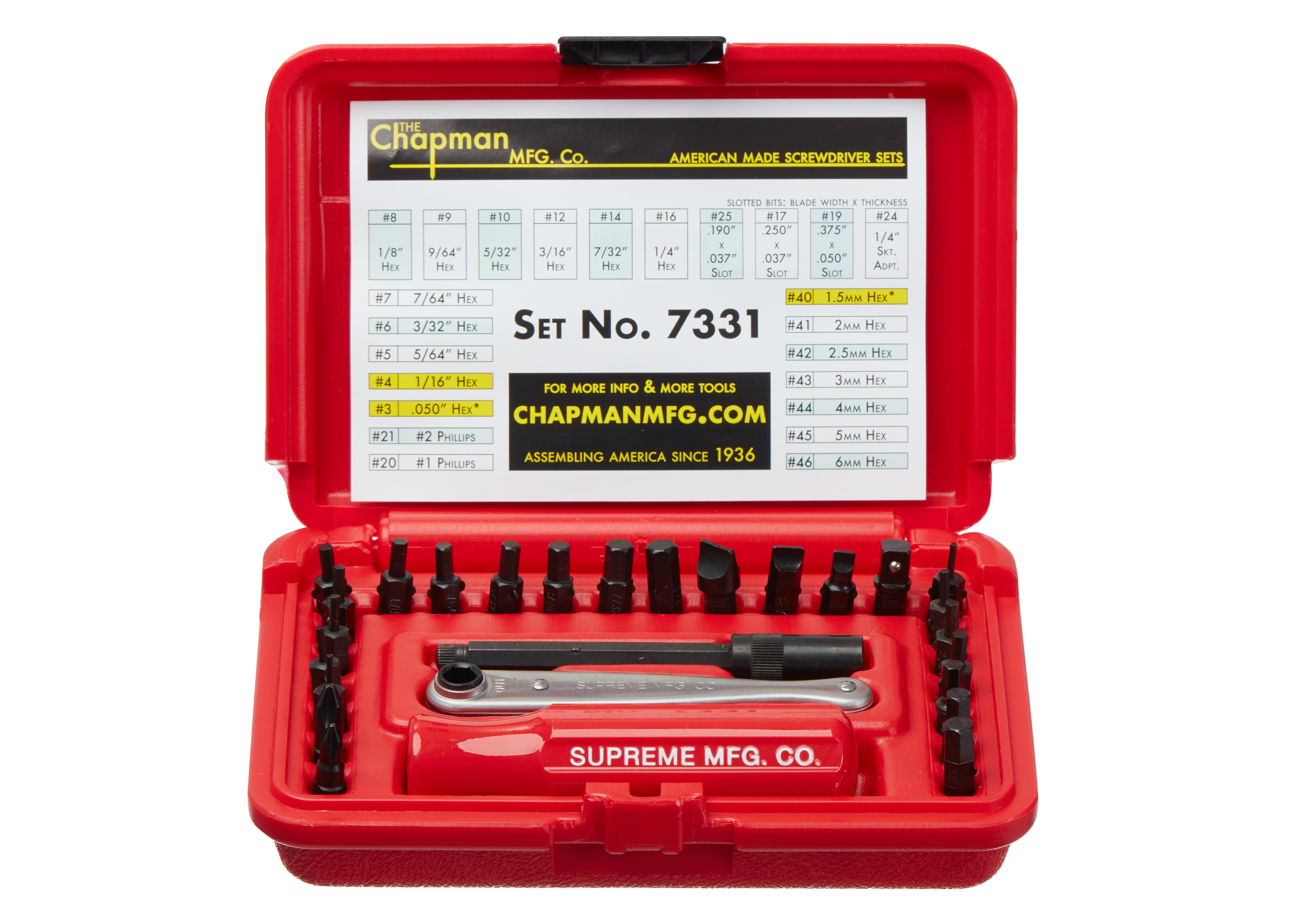 Supreme Chapman Screwdriver Set Red FW19 US